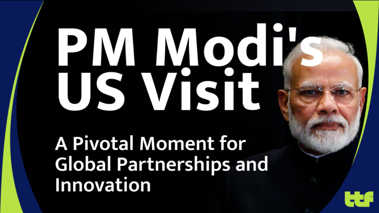 Prime Minister Narendra Modi speaking at an international summit.