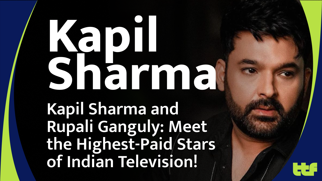 Image of Kapil Sharma hosting The Kapil Sharma Show on Indian television.