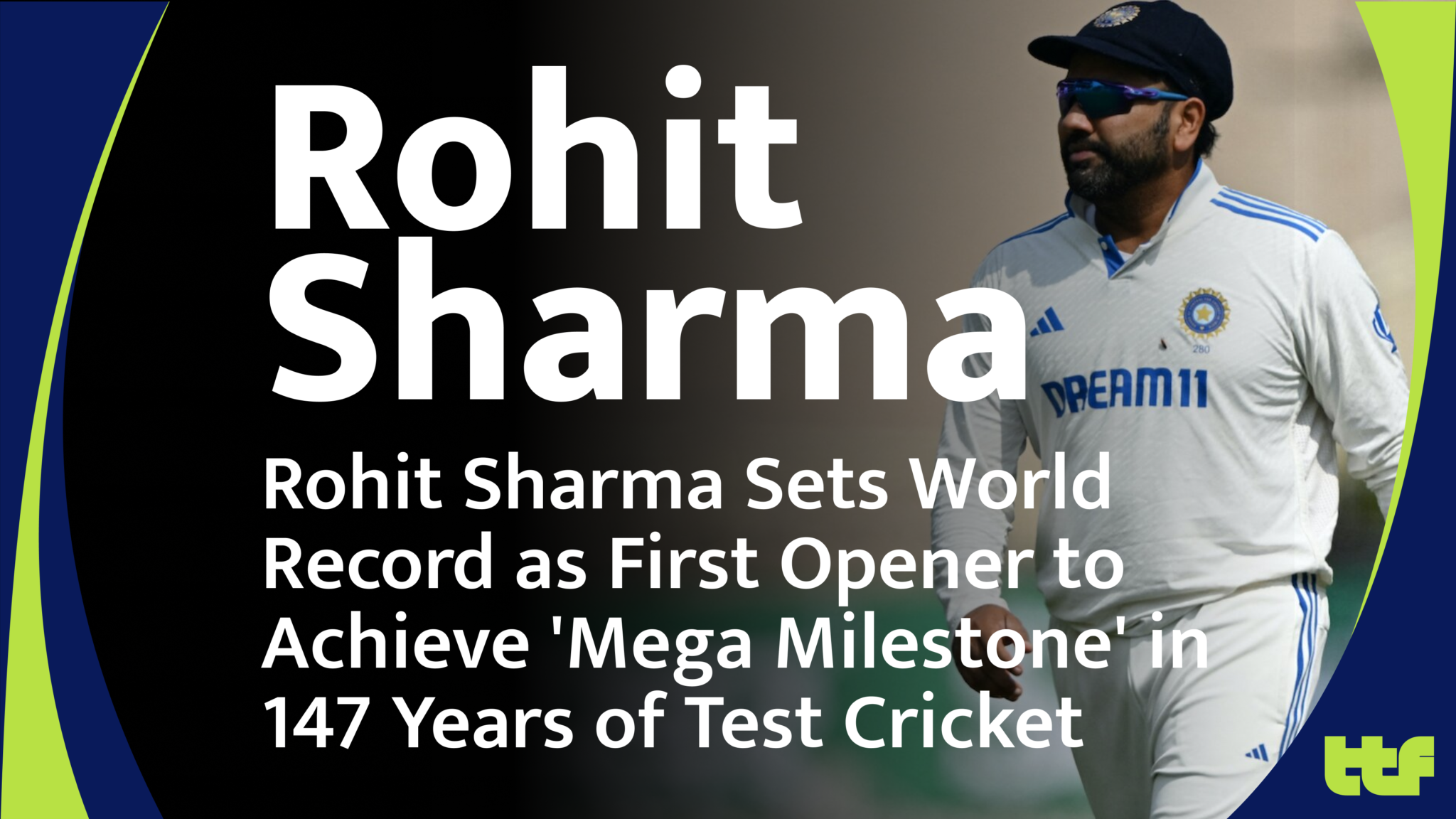 Rohit Sharma hitting the first six in the 2nd Test against Bangladesh at Kanpur's Green Park.