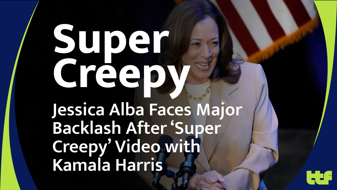 Jessica Alba Kamala Harris controversial video screenshot